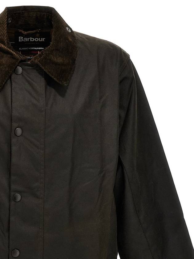 Northumbria contrast collar wax jacket MWX0009MWX - BARBOUR - BALAAN 4