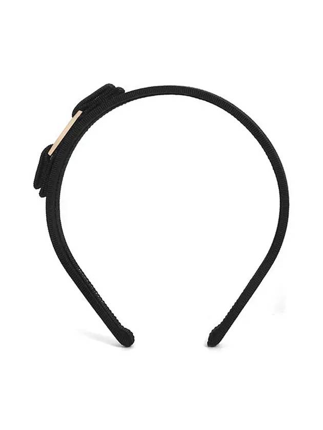 Vara Bow Hairband Black - SALVATORE FERRAGAMO - BALAAN 3