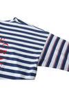 Striped Long Sleeve T-Shirt Navy - CHLOE - BALAAN 5