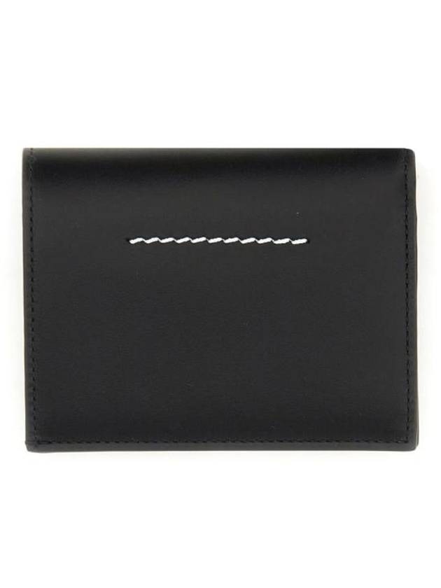 Numeric Logo Tag Bifold Half Wallet Black - MAISON MARGIELA - BALAAN 4