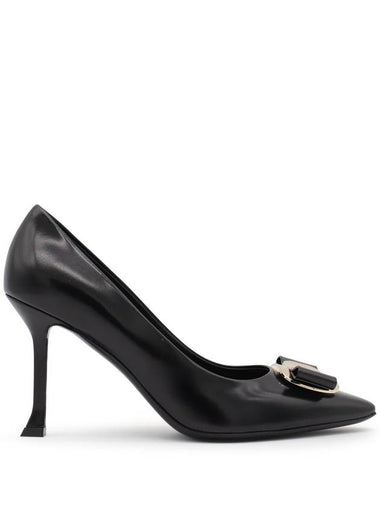 Ferragamo With Heel Black - SALVATORE FERRAGAMO - BALAAN 1