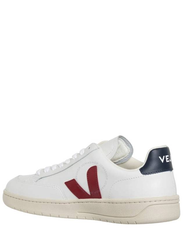 Veja White Marsala Nautico V-12 Low-Top Sneakers, Brand Size 40 ( US Size 7 ) - VEJA - BALAAN 3