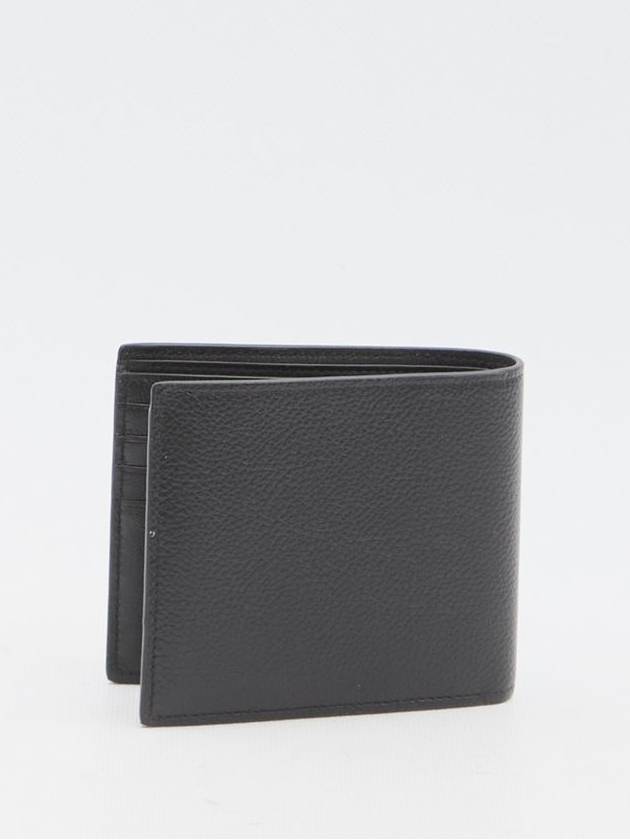 Logo Print Leather Half Wallet Black - BALENCIAGA - BALAAN 3