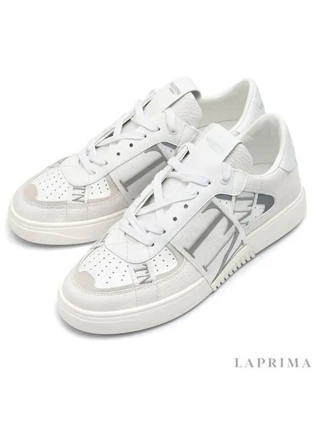 Logo Band VL7N Calfskin Low Top Sneakers White - VALENTINO - BALAAN 5