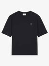 Bold Fox Head Patch Oversized Short Sleeve T-Shirt Black - MAISON KITSUNE - BALAAN 3