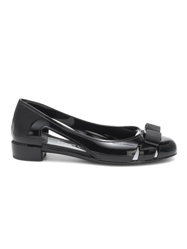 Vara Bow Jelly Ballet Flat Black - SALVATORE FERRAGAMO - BALAAN 1