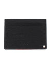 Double Gancini Leather Card Wallet Black - SALVATORE FERRAGAMO - BALAAN 3