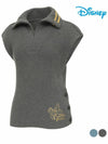 Women s over shoulder half zip ribbed knit vest DN3LKV004 - DISNEY GOLF - BALAAN 2