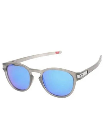 Latch Matte Gray Ink Prism Sapphire Polarized Sports Sunglasses Eyewear - OAKLEY - BALAAN 1