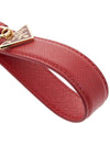 Saffiano Small Logo Charm Key Holder Red - PRADA - BALAAN.