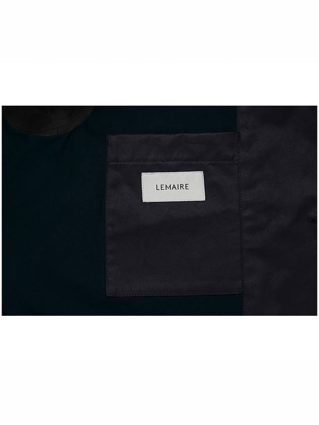 Coated Cotton Trench Coat Navy - LEMAIRE - BALAAN 6