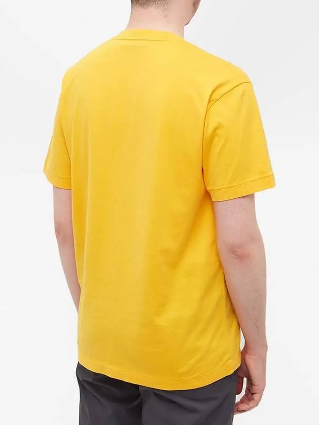 Wappen Logo Patch Short Sleeve T-Shirt Yellow - STONE ISLAND - BALAAN 5