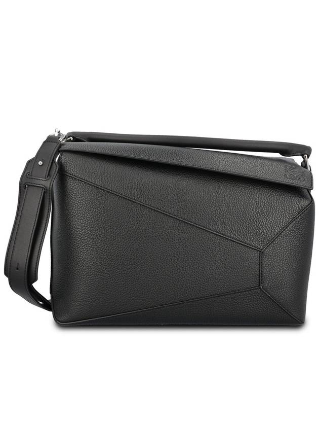 Large Puzzle Calfskin Cross Bag Black - LOEWE - BALAAN 2