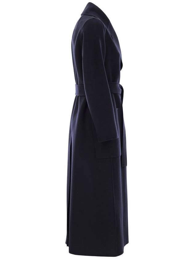 Paolore belted single coat navy - S MAX MARA - BALAAN 4