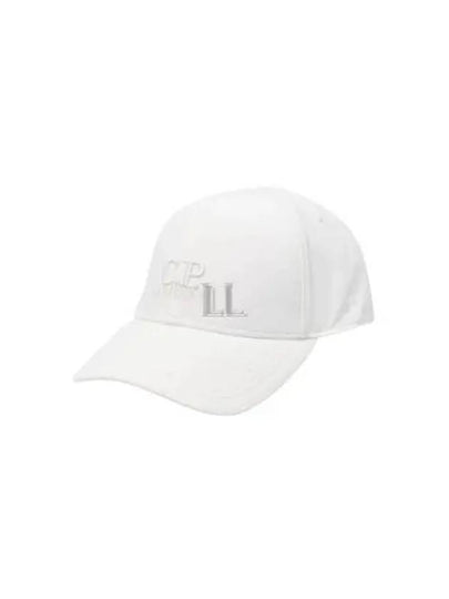 Shell-R Embroidered Logo Ball Cap White - CP COMPANY - BALAAN 2