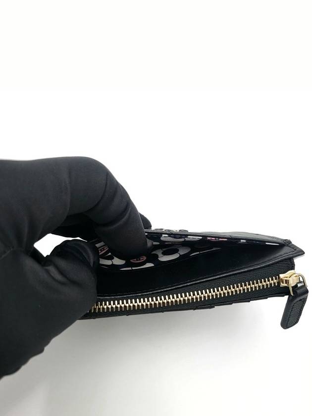 In Stock 23K Lambskin Zipper Roll Card Wallet Black AP3630 - CHANEL - BALAAN 6