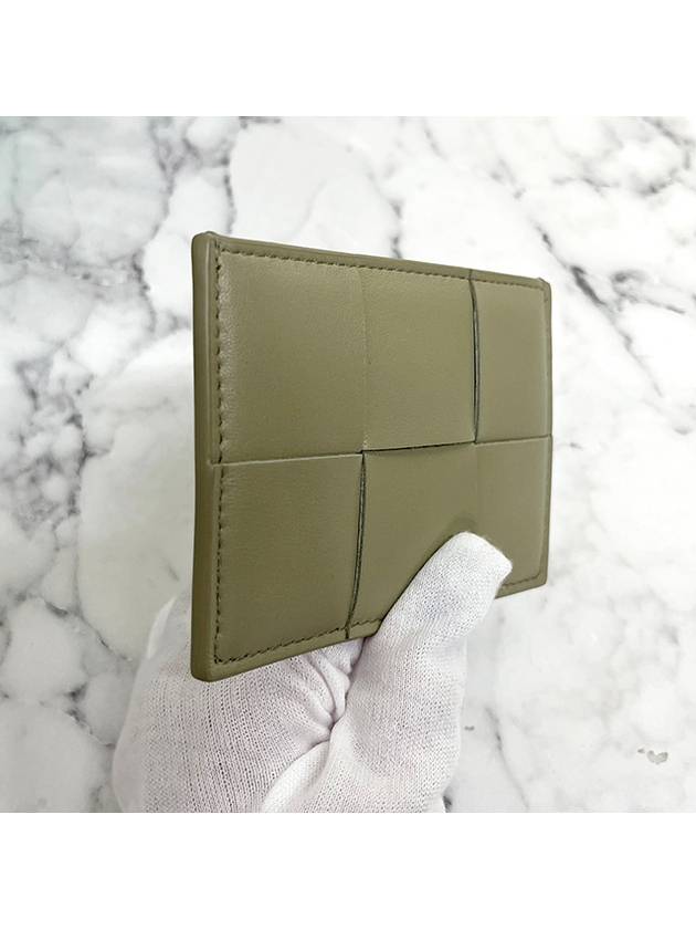 Intrecciato Lambskin Calfskin Card Wallet Travertine - BOTTEGA VENETA - BALAAN 8