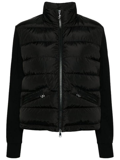 Women's Padding Zip-Up Sweatshirt Black - MONCLER - BALAAN 2