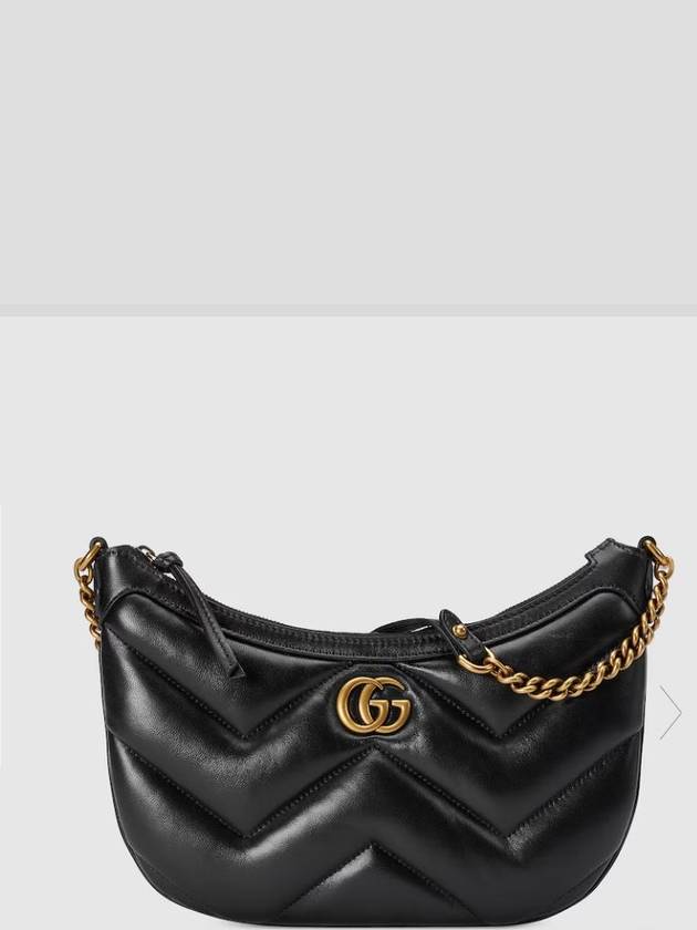 Marmont Small Leather Shoulder Bag Black - GUCCI - BALAAN 2