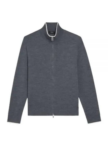 Remi Zip Cardigan in Regal Wool N0781707 0NF - THEORY - BALAAN 1