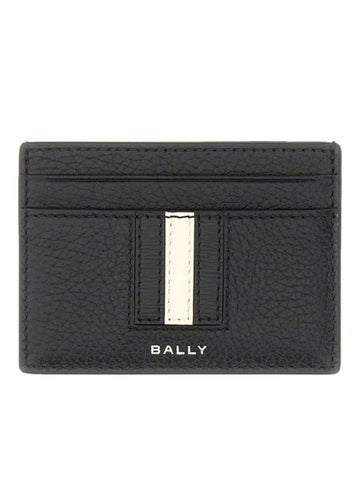 Ribbon Card Wallet Black - BALLY - BALAAN 1