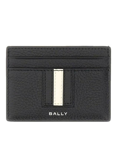 Ribbon Card Wallet Black - BALLY - BALAAN 1