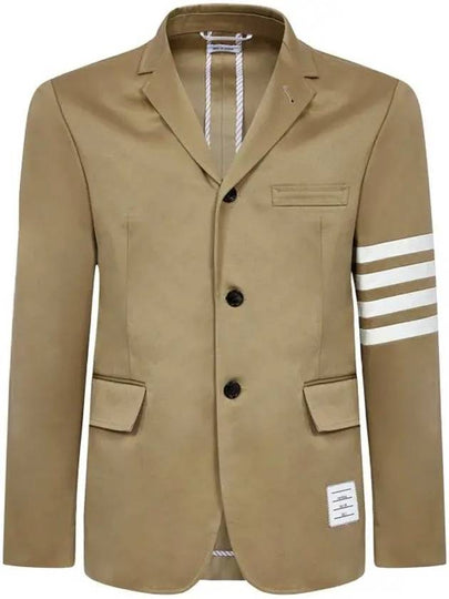 4 Bar Armband Cotton Blazer Jacket Camel - THOM BROWNE - BALAAN 2