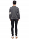 4 Bar Armband Milano Stitch Knit Top Mid Grey - THOM BROWNE - BALAAN 6