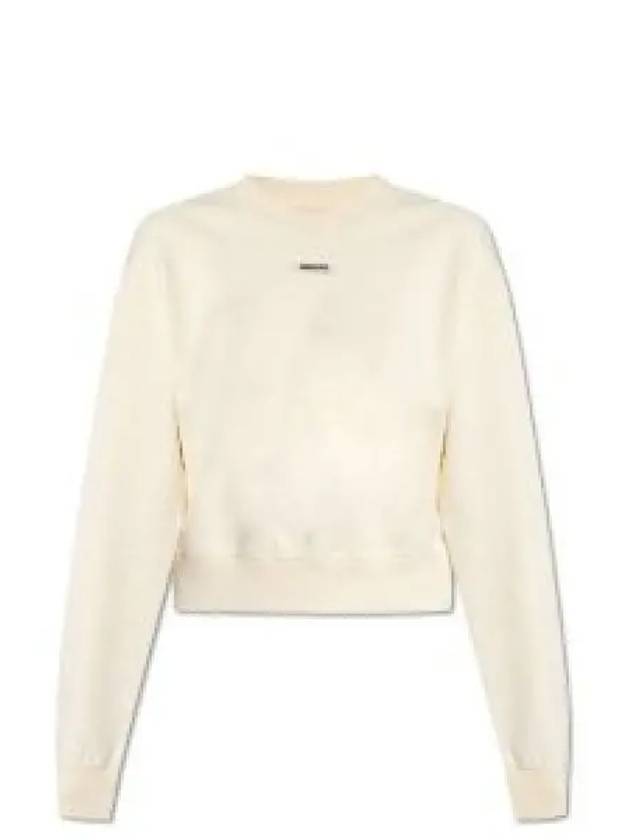 Le Grosgrain Logo Pullover Cotton Knit Top Beige - JACQUEMUS - BALAAN 2