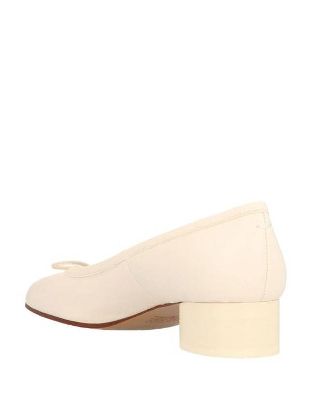 Tabi Leather Ballerina Pumps Beige - MAISON MARGIELA - BALAAN 3