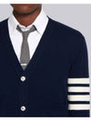 Men's Diagonal Classic Cashmere Cardigan Navy - THOM BROWNE - BALAAN 6