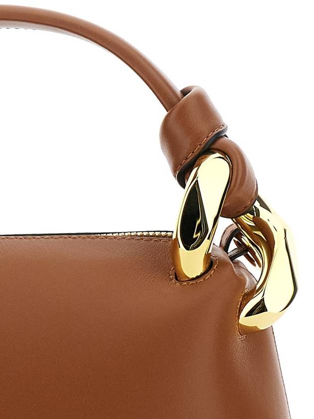 'Corner Small' Brown Handbag With Metallic Knot Detail In Leather Woman - JW ANDERSON - BALAAN 3