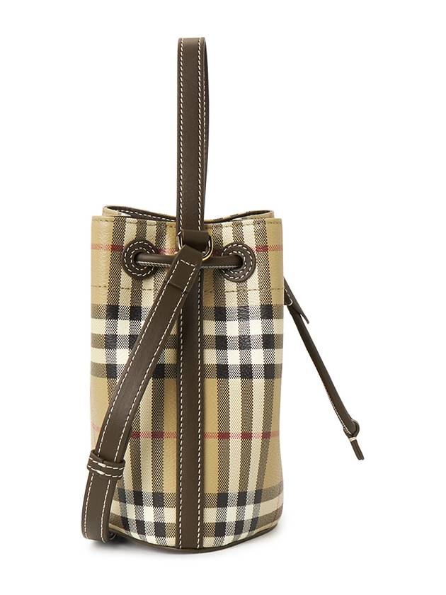 Check Mini Bucket Bag Archive Beige - BURBERRY - BALAAN 3