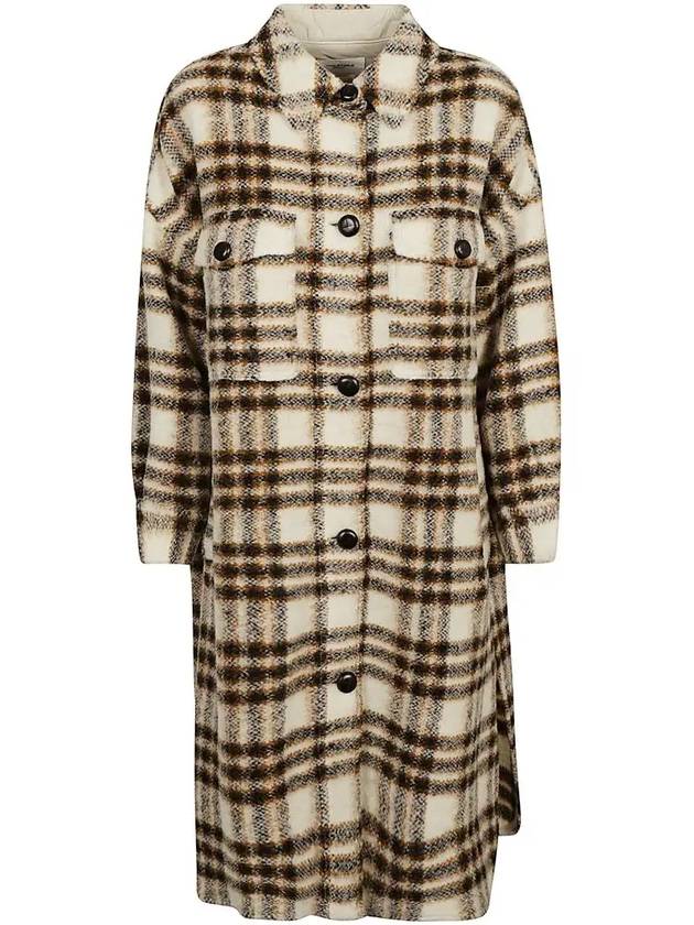 Pontage Check Long Coat Ecourt MA1298 22A012E 23EC - ISABEL MARANT - BALAAN 1