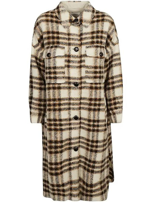 Pontage Check Long Coat Ecourt MA1298 22A012E 23EC - ISABEL MARANT - BALAAN 2