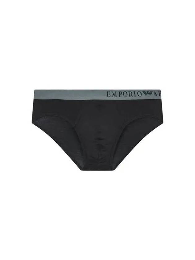 UNDERWEAR Men s Side Logo Banding Rayon Briefs Black 270967 - EMPORIO ARMANI - BALAAN 1