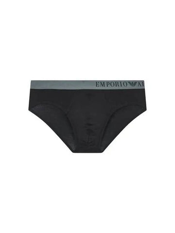 UNDERWEAR Men s Side Logo Banding Rayon Briefs Black 270967 - EMPORIO ARMANI - BALAAN 1