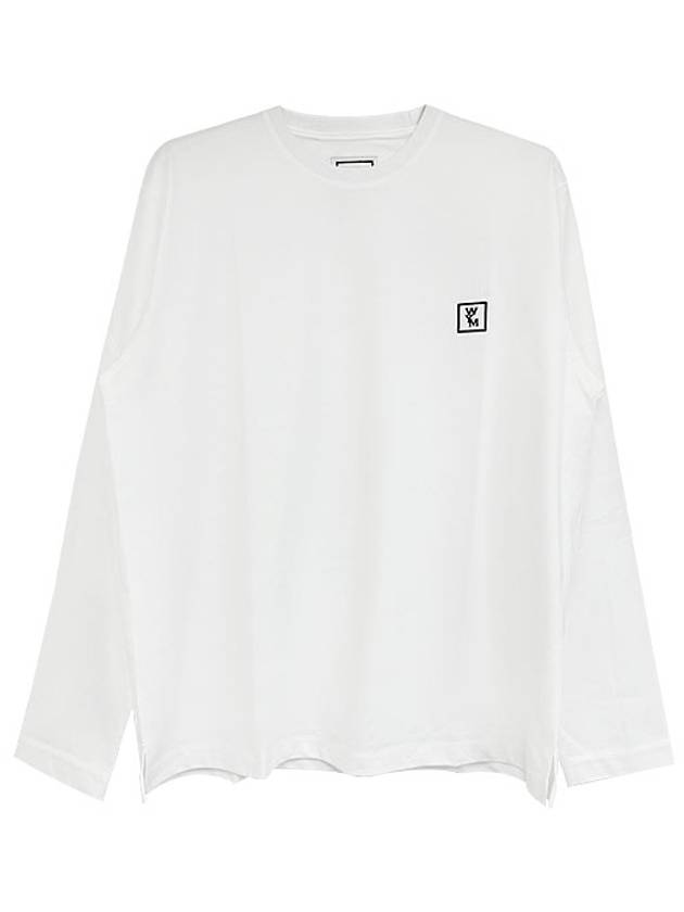 Cotton Back Logo Long Sleeve T-Shirt White - WOOYOUNGMI - BALAAN 2