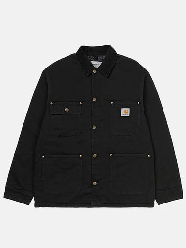 Carhartt WIP OG Chore Coat Black Aged Canvas Winter I027357 00E 3K - CARHARTT WIP - BALAAN 1