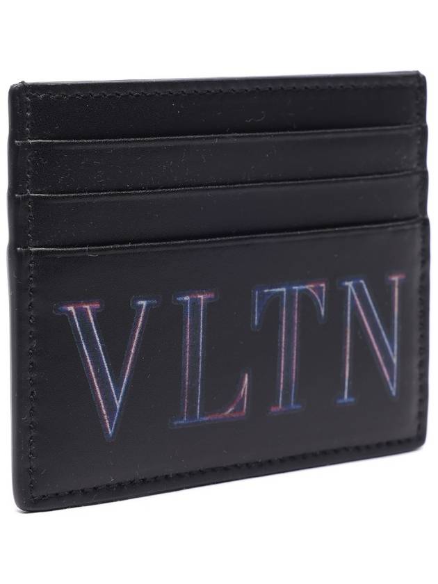 VLTN Neon Card Wallet Black - VALENTINO - BALAAN 4