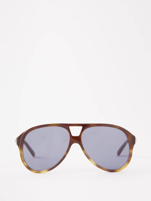 Aviator TORTOISESHELLACETATE Sunglasses B0070725589 - GUCCI - BALAAN 1