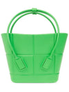 Arco Mini Rubber Tote Bag Grass - BOTTEGA VENETA - BALAAN 2