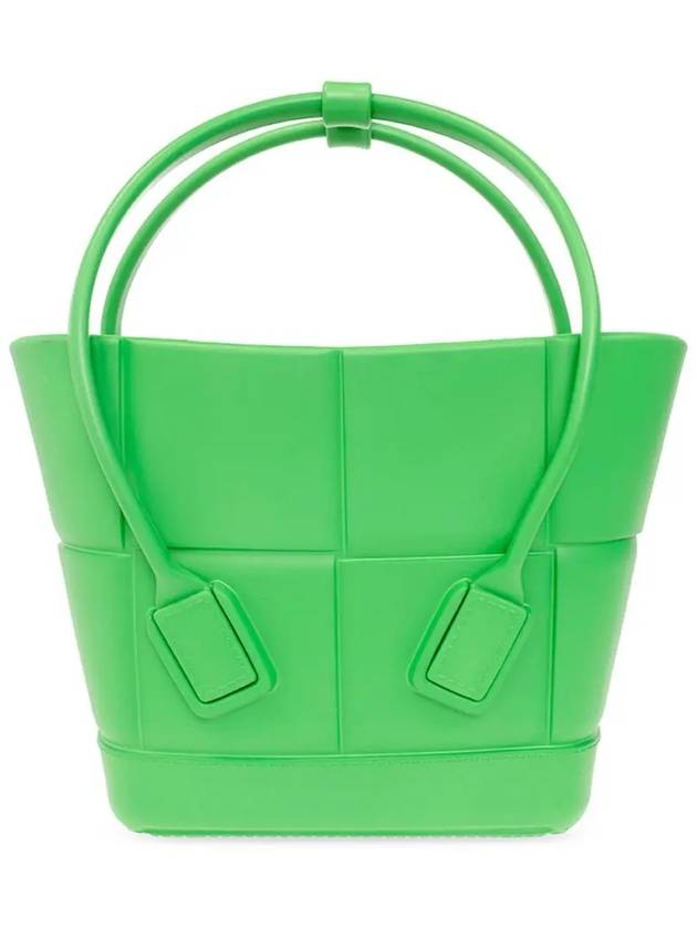 Arco Mini Rubber Tote Bag Grass - BOTTEGA VENETA - BALAAN 2