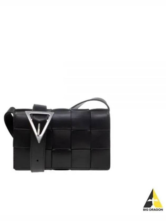 Small Cassette Crossbody Bag Black - BOTTEGA VENETA - BALAAN 2