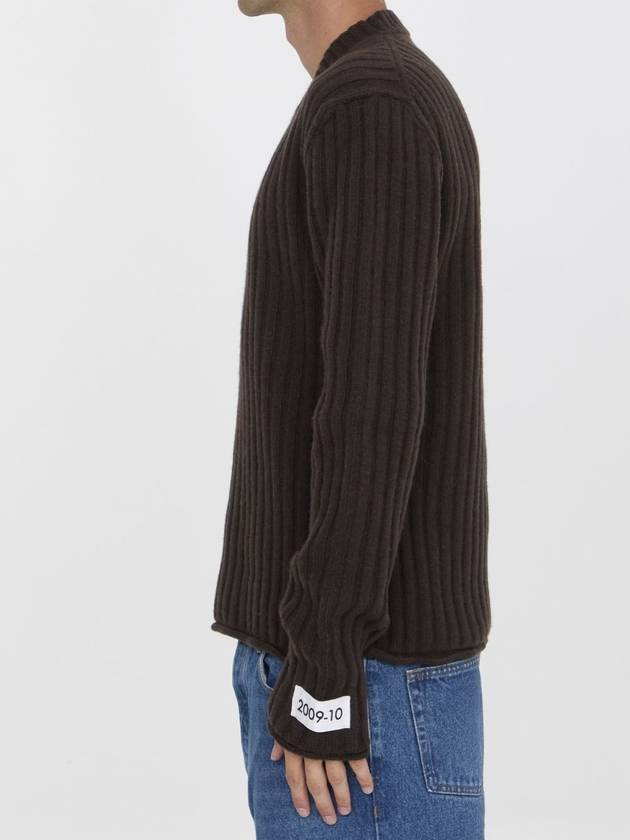 Brown wool sweater - DOLCE&GABBANA - BALAAN 3