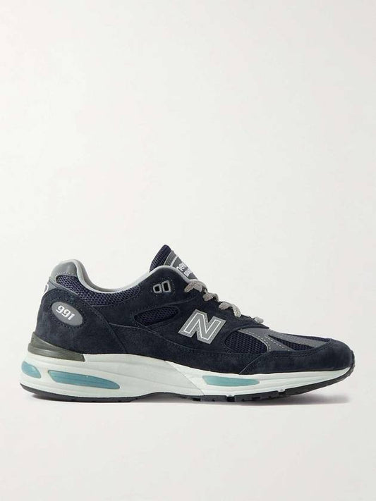 991v2 Low Top Sneakers Dark Navy - NEW BALANCE - BALAAN 1