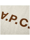 Men's VPC Logo Short Sleeve T-Shirt Grey - A.P.C. - BALAAN 3