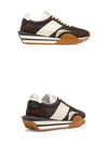 Logo James Panel Low Top Sneakers Brown - TOM FORD - BALAAN 5