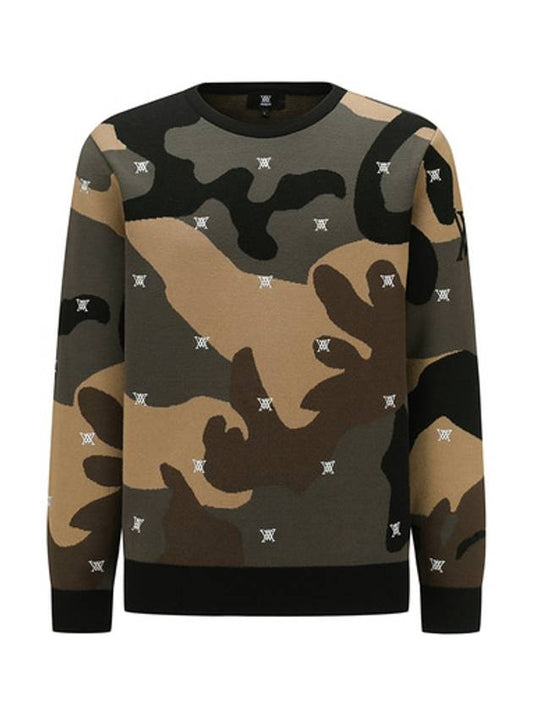 Official M CAMO JACQUARD PULLOVER - ANEWGOLF - BALAAN 1