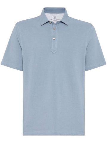 Brunello Cucinelli T-shirts and Polos Clear Blue - BRUNELLO CUCINELLI - BALAAN 1